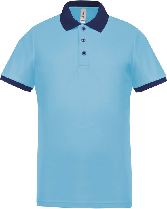 Polo personnalisé technique performance golf -PA489 polo homme Pro act ciel/marine S 