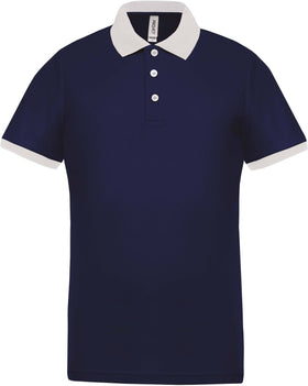 Polo personnalisé technique performance golf -PA489 polo homme Pro act marine/blanc S 