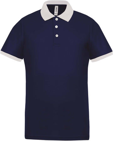 Polo personnalisé technique performance golf -PA489 polo homme Pro act marine/blanc S 