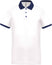 Polo personnalisé technique performance golf -PA489 polo homme Pro act blanc/marine S 
