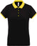 Polo personnalisé technique performance golf -PA490 polo femme Pro act noir/jaune XS 