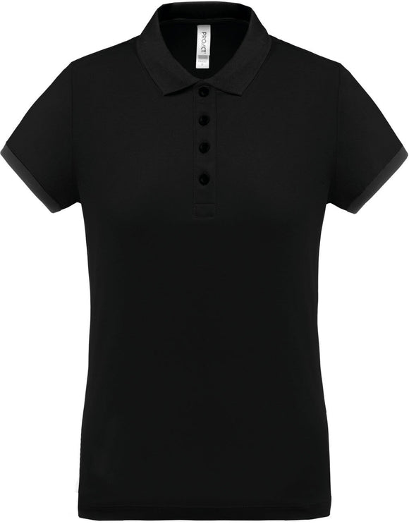 Polo personnalisé technique performance golf -PA490 polo femme Pro act noir XS 