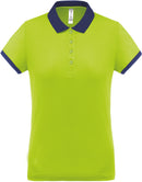 Polo personnalisé technique performance golf -PA490 polo femme Pro act anis/marine XS 