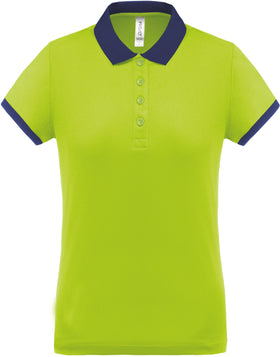 Polo personnalisé technique performance golf -PA490 polo femme Pro act anis/marine XS 