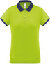 Polo personnalisé technique performance golf -PA490 polo femme Pro act anis/marine XS 
