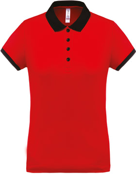Polo personnalisé technique performance golf -PA490 polo femme Pro act rouge/noir XS 