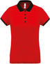 Polo personnalisé technique performance golf -PA490 polo femme Pro act rouge/noir XS 