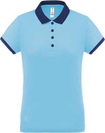 Polo personnalisé technique performance golf -PA490 polo femme Pro act ciel/marine XS 