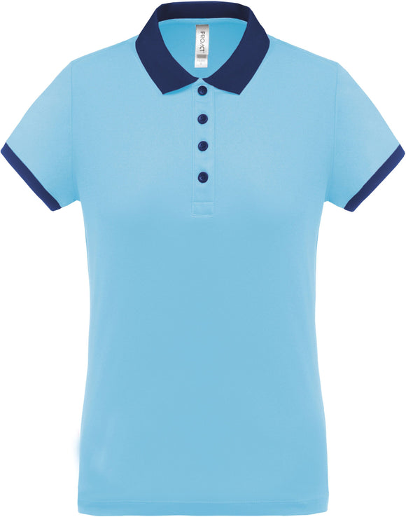 Polo personnalisé technique performance golf -PA490 polo femme Pro act ciel/marine XS 