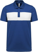 Polo de golf technique - PA 493 polo homme Pro act S bleu&blanc 