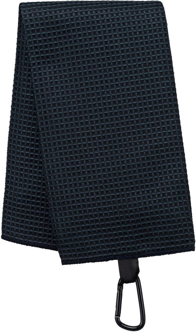 Serviette de golf en nid d'abeille serviette de golf: minimum 10 pièces Pro act Noir 