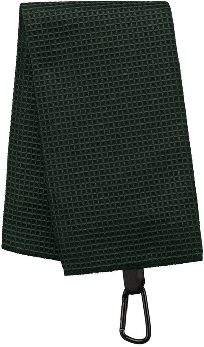 Serviette de golf en nid d'abeille serviette de golf: minimum 10 pièces Pro act Vert forêt 