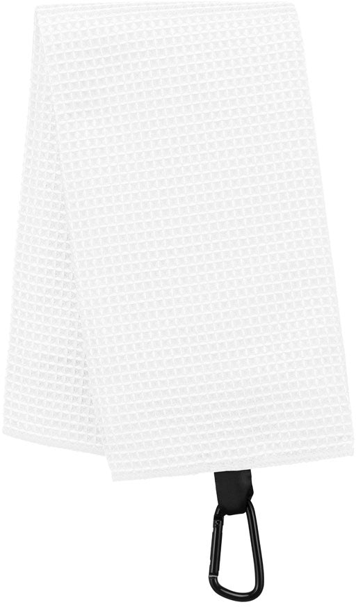 Serviette de golf en nid d'abeille serviette de golf: minimum 10 pièces Pro act Blanc 