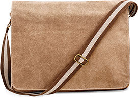 Sac courrier vintage en toile - QD610 sac de voyage: minimum 2 pièces Quadra Sahara 