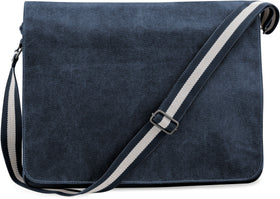 Sac courrier vintage en toile - QD610 sac de voyage: minimum 2 pièces Quadra Marine 