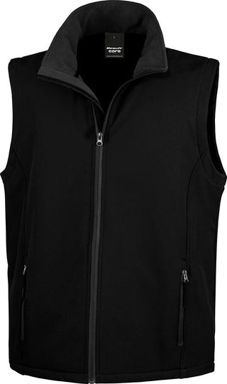 Bodywarmer Softshell - R232M Veste homme : minimum 5 pièces Result Noir S 