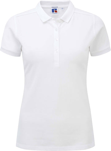 Polo personnalisé stretch golf - RU566 F polo femme Russel blanc XS 