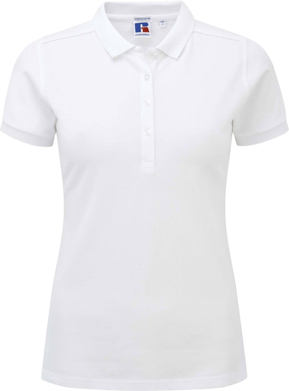 Polo personnalisé stretch golf - RU566 F polo femme Russel blanc XS 