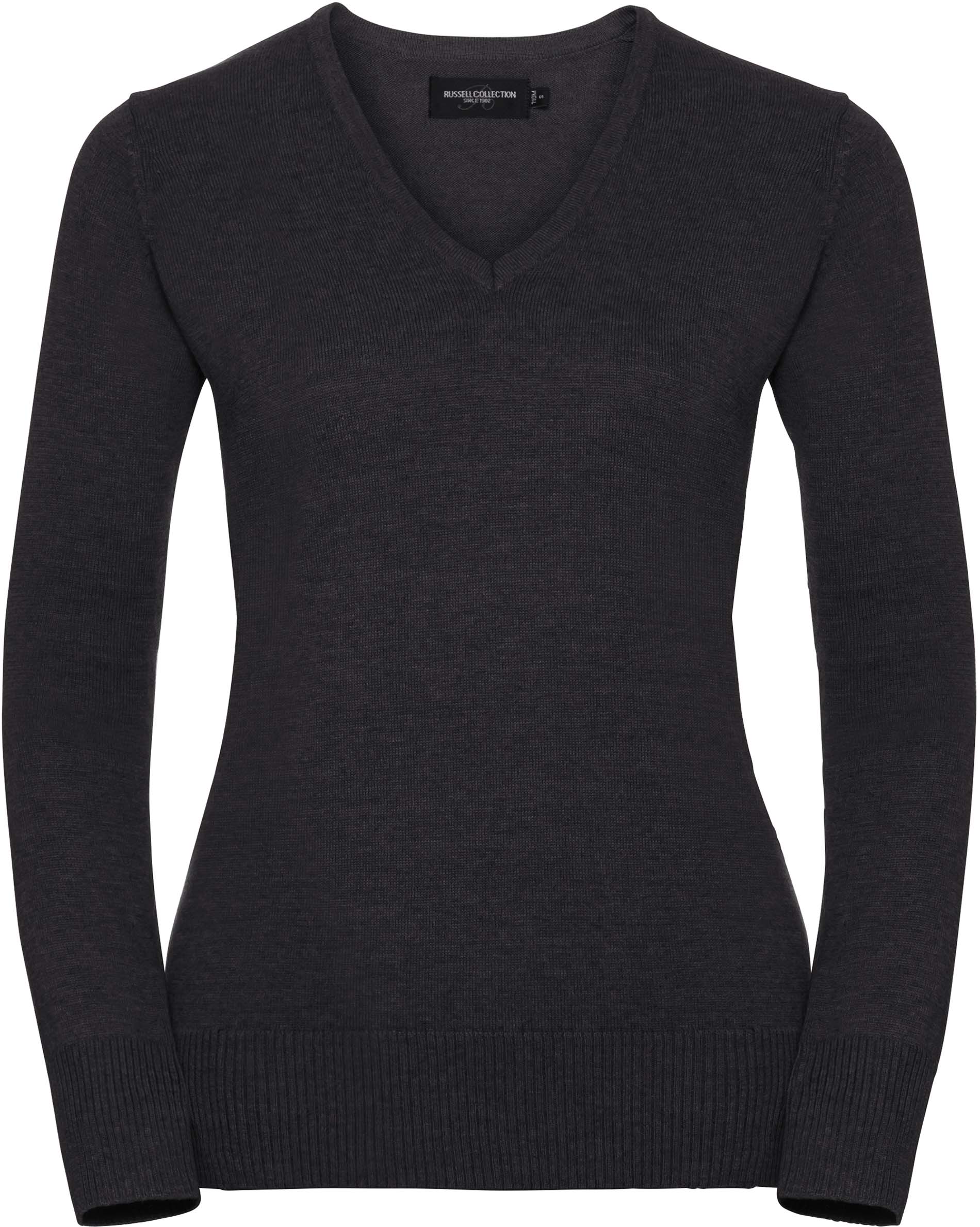 Pullover personnalisé col V-RU710F pull femme Russel charcoal XS 