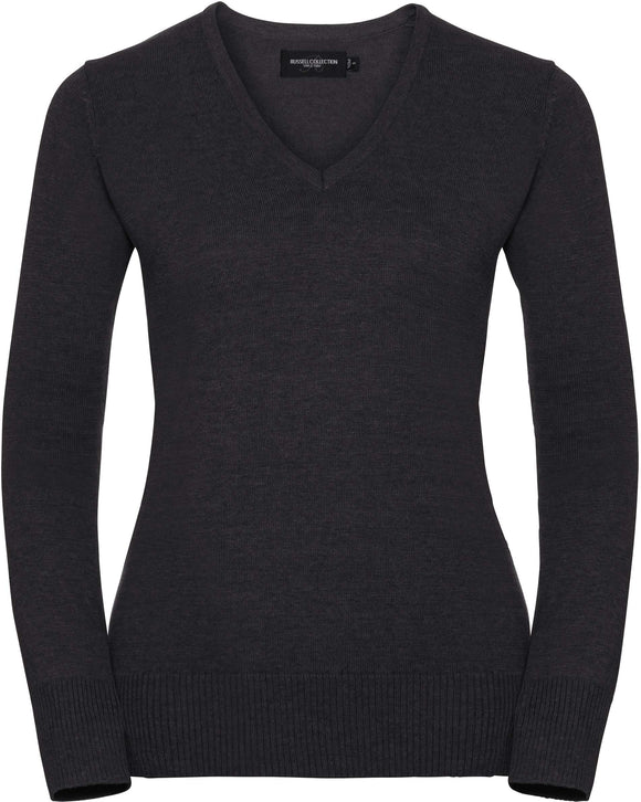 Pullover personnalisé col V-RU710F pull femme Russel charcoal XS 