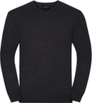 Pullover personnalisé col V-RU710M pull 1/4 zips Russel charcoal S 