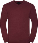 Pullover personnalisé col V-RU710M pull 1/4 zips Russel Cranberry S 
