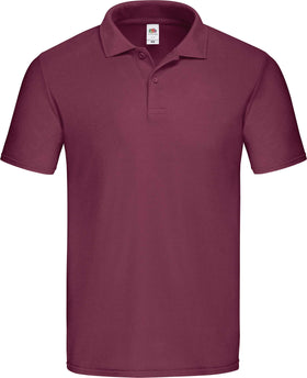 Polo personnalisé coton équipe de golf - SC63050 polo homme Fruit of the Loom bordeaux S 