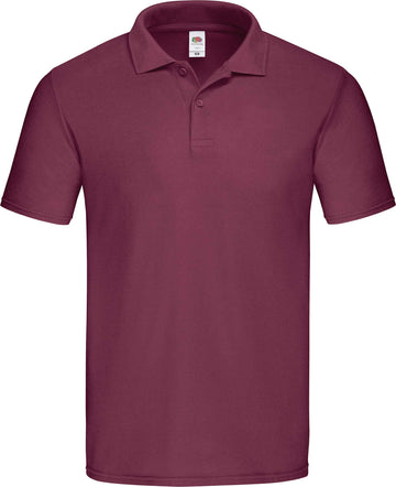Polo personnalisé coton équipe de golf - SC63050 polo homme Fruit of the Loom bordeaux S 