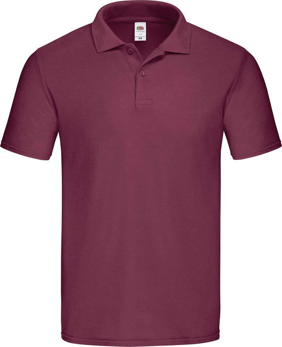 Polo personnalisé coton équipe de golf - SC63050 polo homme Fruit of the Loom bordeaux S 