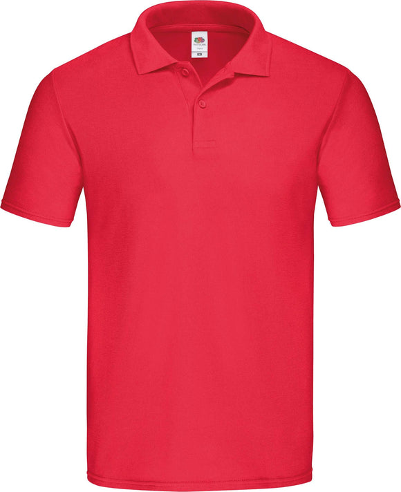 Polo personnalisé coton équipe de golf - SC63050 polo homme Fruit of the Loom rouge S 
