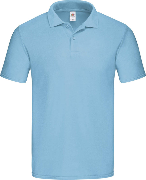 Polo personnalisé coton équipe de golf - SC63050 polo homme Fruit of the Loom bleu ciel S 