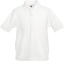Polo technique école golf club - SC63417 polo junior: minimum 5 pièces Fruit of the Loom Blanc 3/4 ans 