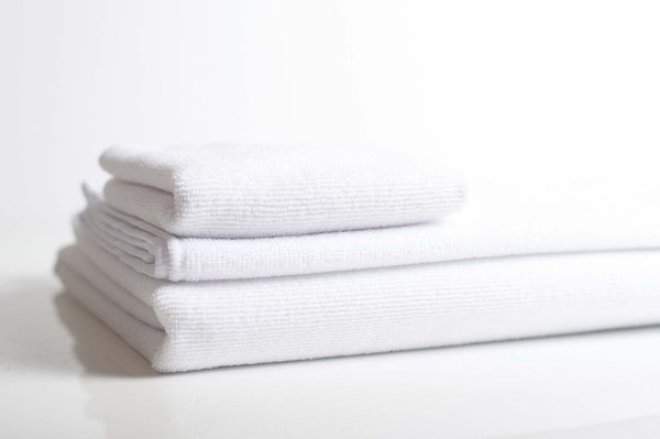 Serviette de toilette en microfibre - TC016 linge de maison: 2 pièces minimum Towel city Blanc Avec broderie 