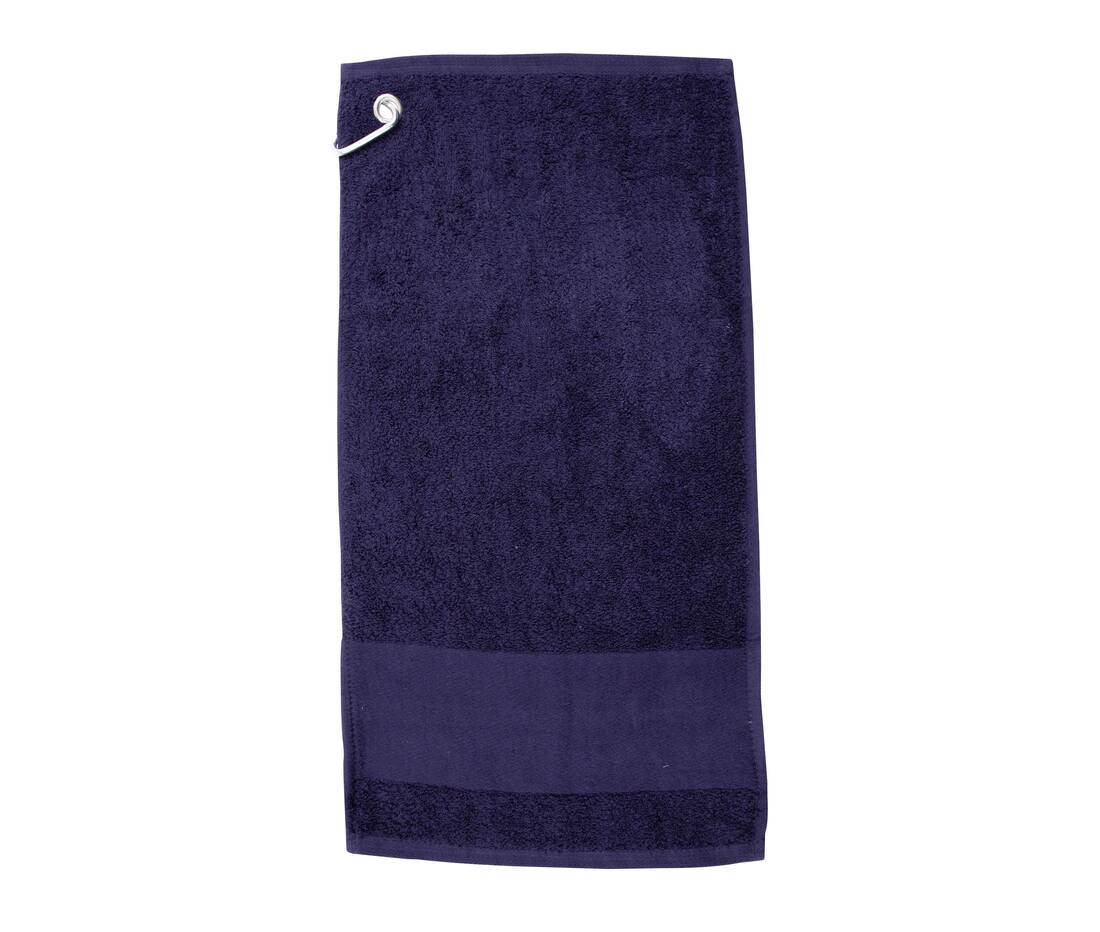Serviette de golf large bande de personnalisation - TC033 serviette de golf: minimum 10 pièces Towel city Bleu Marine 
