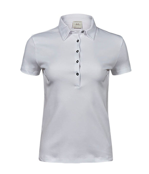 Polo pima coton : TJ-1441 Polo femme :minimum 5 pièces Tee Jays Blanc S 