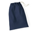 Petit sac en coton - WM115 sachet : 5 pièces minimum Westford Mill Marine XXS : 15x10cm 