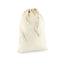 Petit sac en coton - WM115 sachet : 5 pièces minimum Westford Mill Naturel XXS : 15x10cm 