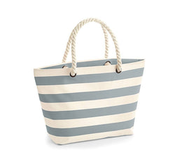 Sac de plage Nautical WM680 Sac de plage Westford Mill Naturel/Gris 