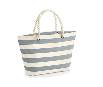 Sac de plage Nautical WM680 Sac de plage Westford Mill Naturel/Gris 