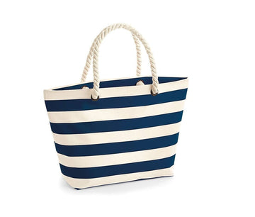 Sac de plage Nautical WM680 Sac de plage Westford Mill Naturel/Navy 