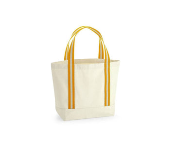 Sac shopping en coton organique WM690 Sac shopping Westford Mill Naturel/Ambre 