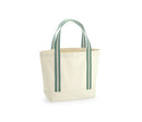Sac shopping en coton organique WM690 Sac shopping Westford Mill Naturel/Vert 