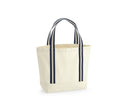Sac shopping en coton organique WM690 Sac shopping Westford Mill Naturel/Navy 