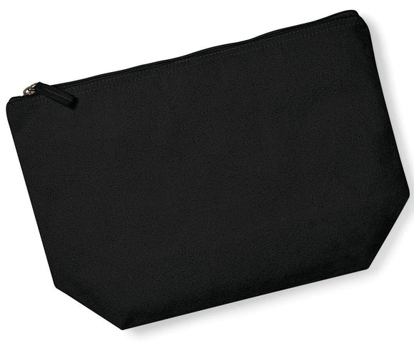 Pochette en coton organique - WM840 Trousse de toilette personnalisée Westford Mill Noir S 