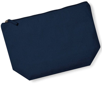Pochette en coton organique - WM840 Trousse de toilette personnalisée Westford Mill Bleu Marine S 