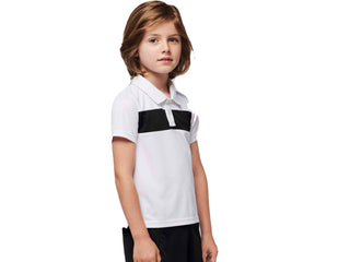Polo personnalisé technique junior manches courtes - PA494 polo junior Pro act blanc 4-6 ans 